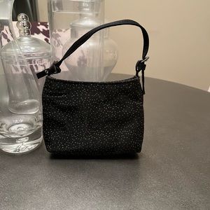 Small black evening bag